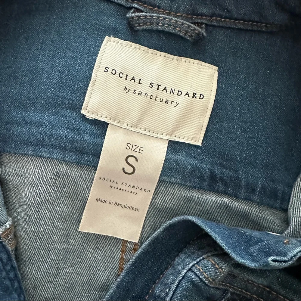 Social Standard by Sanctuary Blue Denim / Jean Jacket Size S